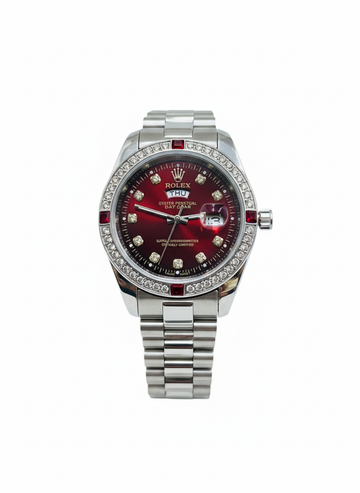 Rolex Watch Diamond stone With Master Lock And Date Day  Working