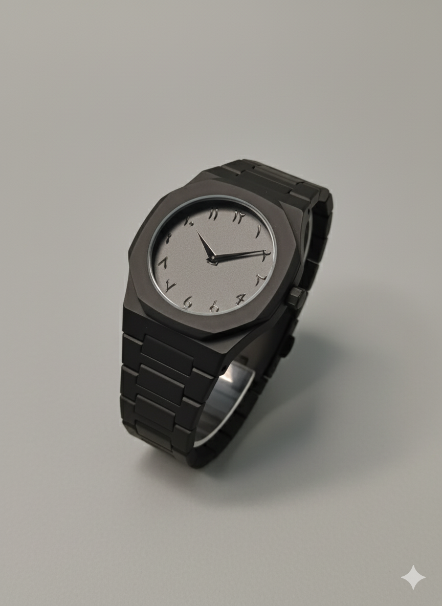 Black Aura Watch – Arabic Dial