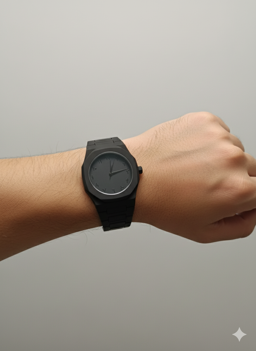 Black Aura Watch – Arabic Dial