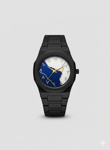 Black Aura Watch – Arabic Dial Double Colour